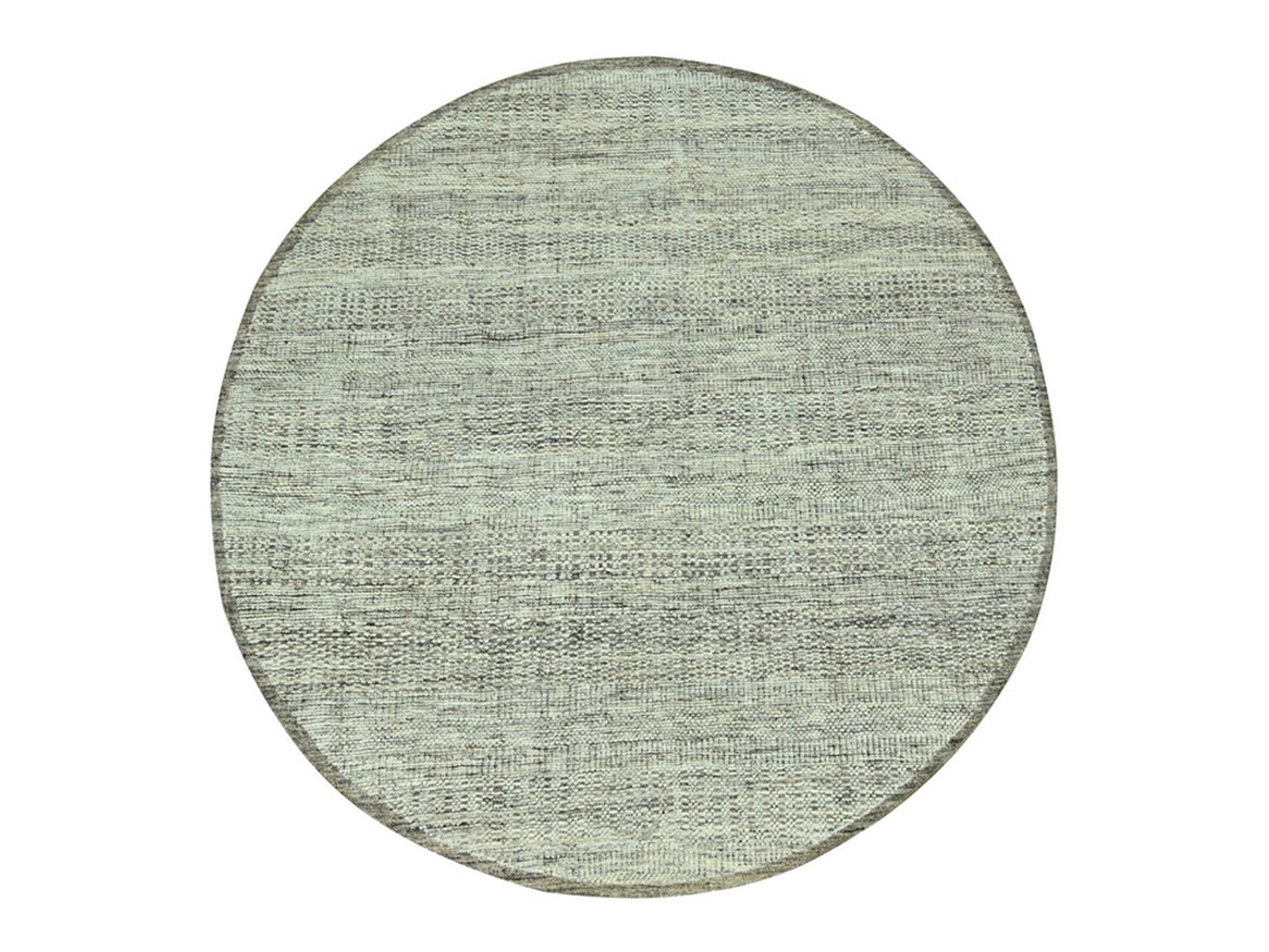 Brown 6'0" x 6'1" Modern and Contemporary Hand knotted Wool Rug - Sku: O076733