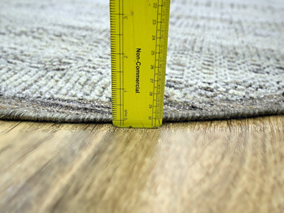 Modern / Contemporary hand-knotted wool rug in Brown, 6' x 6'1" — SKU O076733 (view 5)