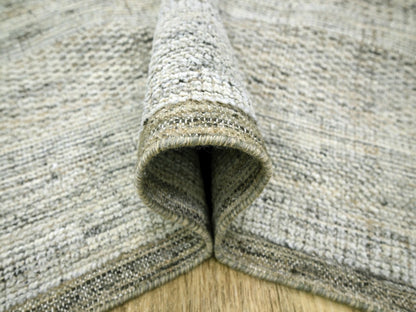 Brown 6'1" x 8'11" Modern and Contemporary Hand knotted Wool Rug - Sku: O076734