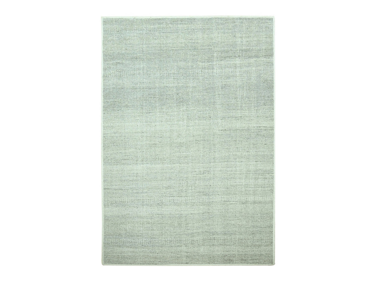 Modern / Contemporary hand-knotted wool rug in Gray, 5'11" x 9' — SKU O076735