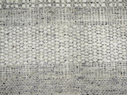 Grey 5'11" x 9'0" Modern and Contemporary Hand knotted Wool Rug - Sku: O076735