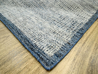 Blue 6'0" x 9'1" Modern and Contemporary Hand knotted Wool Rug - Sku: O076737
