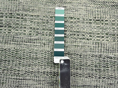 Green 2'6" x 10'0" Modern and Contemporary Hand knotted Wool Rug - Sku: O076741