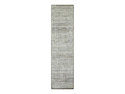 Modern / Contemporary hand-knotted wool runner in Brown, 2'8" x 7'10", SKU O076746