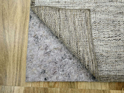 Brown 2'6" x 7'11" Modern and Contemporary Hand knotted Wool Rug - Sku: O076747