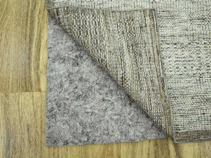 Brown 2'7" x 7'11" Modern and Contemporary Hand knotted Wool Rug - Sku: O076749