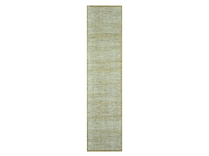 Modern / Contemporary hand-knotted wool runner in Yellow, 2'6" x 11'11" — SKU O076752