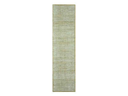 Modern / Contemporary hand-knotted wool runner in Yellow, 2'6" x 9'11" — SKU O076753