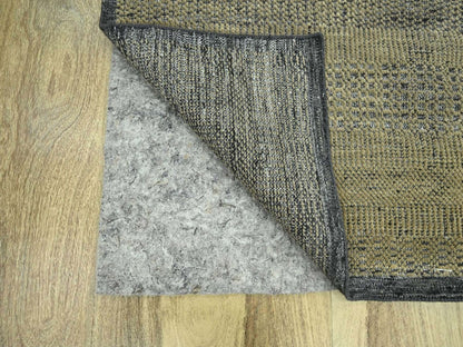 Brown 2'6" x 9'11" Modern and Contemporary Hand knotted Wool Rug - Sku: O076756