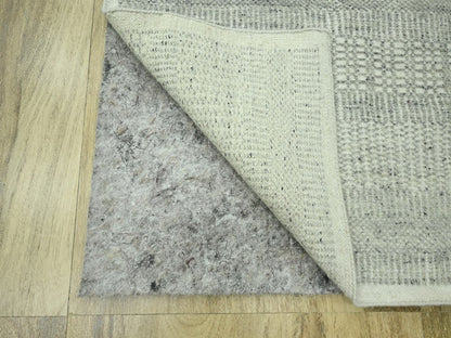 Modern / Contemporary hand-knotted wool runner in Gray, 2'7" x 10'3" — SKU O076758 (view 3)
