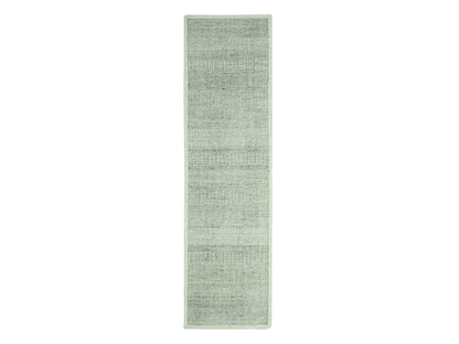 Modern / Contemporary hand-knotted wool runner in Gray, 2'7" x 8'1" — SKU O076759