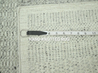 Modern / Contemporary hand-knotted wool runner in Gray, 2'7" x 8'1" — SKU O076759 (view 6)
