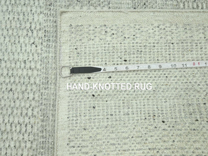 Modern / Contemporary hand-knotted wool runner in Gray, 2'7" x 8'1" — SKU O076760 (view 6)