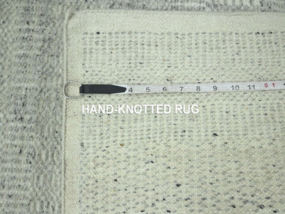 Modern / Contemporary hand-knotted wool runner in Gray, 2'7" x 12'1" — SKU O076761 (view 6)