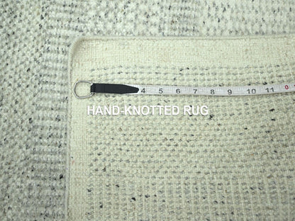 Modern / Contemporary hand-knotted wool runner in Gray, 2'8" x 6'3" — SKU O076763 (view 6)
