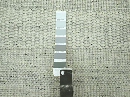 Modern / Contemporary hand-knotted wool runner in Gray, 2'7" x 6'4" — SKU O076764 (view 4)