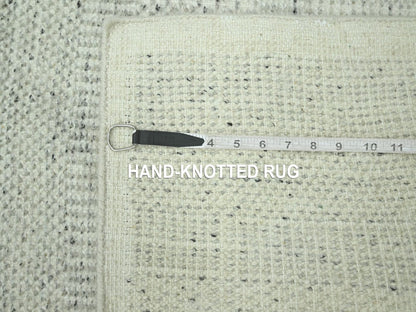 Modern / Contemporary hand-knotted wool runner in Gray, 2'7" x 6'4" — SKU O076764 (view 6)