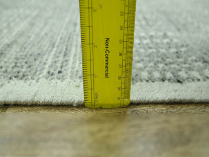 Modern / Contemporary hand-knotted wool rug in Gray, 2' x 3' — SKU O076778 (view 3)