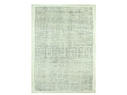 Modern / Contemporary hand-knotted wool rug in Gray, 2' x 3' — SKU O076779