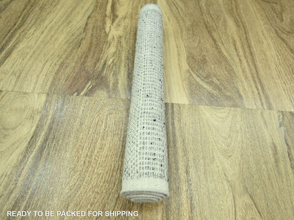 Modern / Contemporary hand-knotted wool rug in Gray, 2' x 3' — SKU O076779 (view 5)