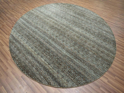 Modern / Contemporary hand-knotted wool rug in Gray, 10' x 10' — SKU O076788 (view 3)