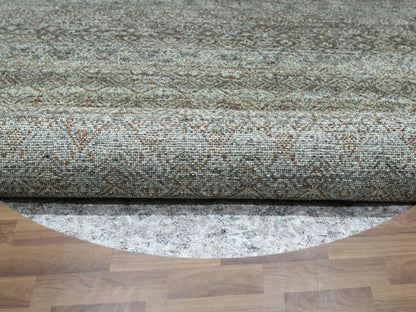 Modern / Contemporary hand-knotted wool rug in Gray, 10' x 10' — SKU O076788 (view 4)