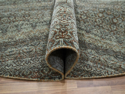 Modern / Contemporary hand-knotted wool rug in Gray, 10' x 10' — SKU O076788 (view 5)