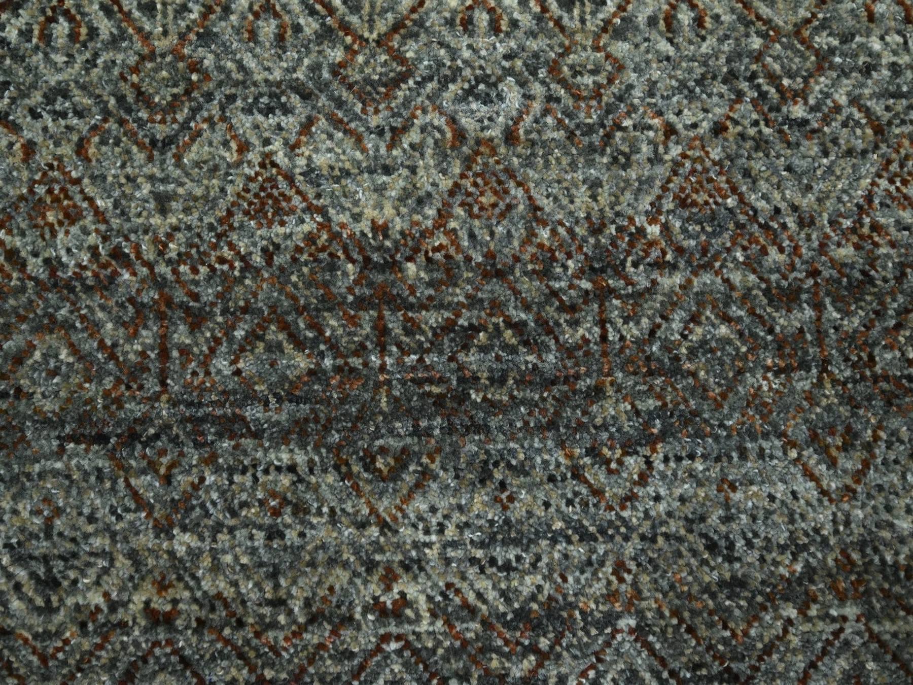 Modern / Contemporary hand-knotted wool rug in Gray, 10' x 10' — SKU O076788 (view 8)