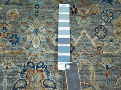 Green 8'1" x 10'0" Oushak And Peshawar Hand knotted Wool Rug - Sku: O076801