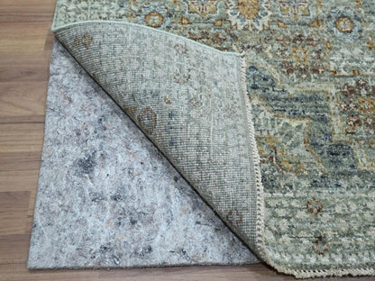 Green 2'7" x 12'1" Mamluk Hand knotted Wool Rug - Sku: O076814