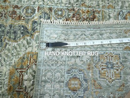 Green 2'1" x 3'1" Mamluk Hand knotted Wool Rug - Sku: O076816