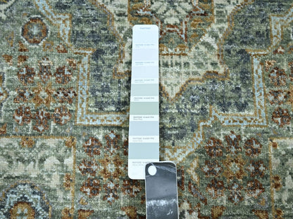 Green 3'0" x 5'1" Mamluk Hand knotted Wool Rug - Sku: O076822