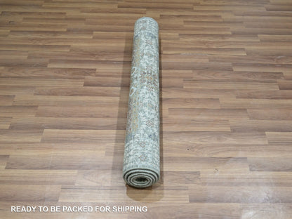 Green 3'0" x 5'1" Mamluk Hand knotted Wool Rug - Sku: O076822