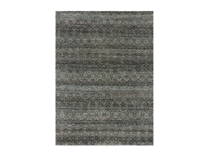 Blue 5'1" x 7'1" Modern and Contemporary Hand knotted Wool Rug - Sku: O076837