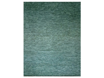 Green 10'4" x 14'2" Modern and Contemporary Hand knotted Wool Rug - Sku: O076842