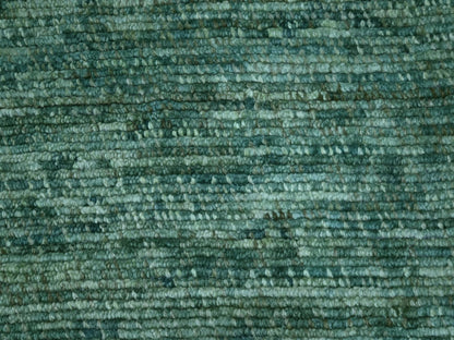 Green 10'4" x 14'2" Modern and Contemporary Hand knotted Wool Rug - Sku: O076842