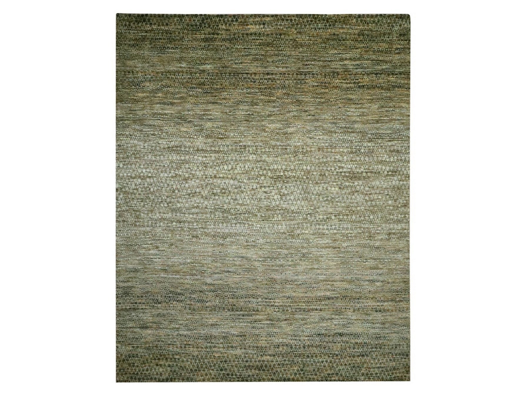 Brown 12'1" x 15'1" Modern and Contemporary Hand knotted Wool Rug - Sku: O076845