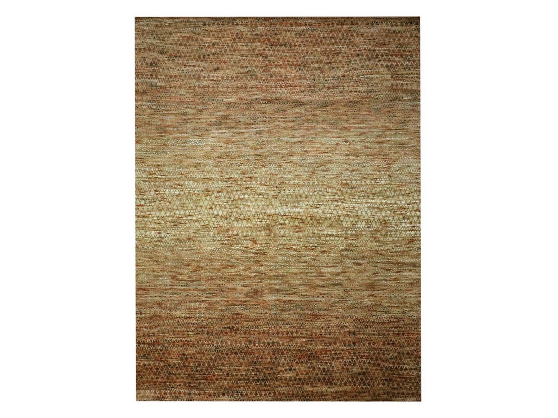 Brown 10'4" x 13'11" Modern and Contemporary Hand knotted Wool Rug - Sku: O076850