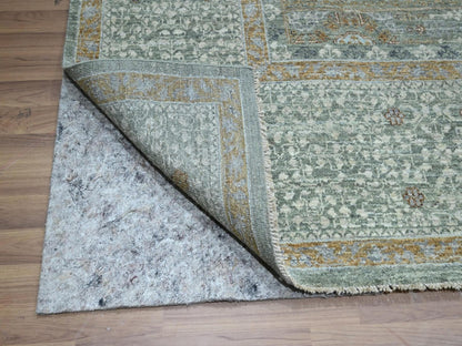 Green 9'0" x 12'0" Mamluk Hand knotted Wool Rug - Sku: O076851