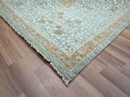 Green 9'0" x 12'0" Mamluk Hand knotted Wool Rug - Sku: O076851