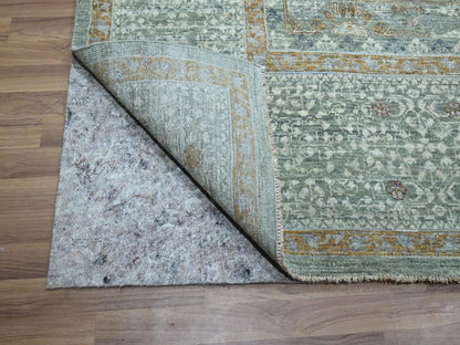 Green 8'11" x 12'2" Mamluk Hand knotted Wool Rug - Sku: O076853