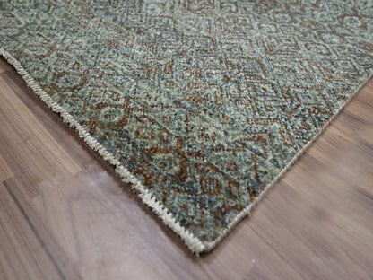 Modern / Contemporary hand-knotted wool rug in Gray, 8' x 9'10" — SKU O076859 (view 6)