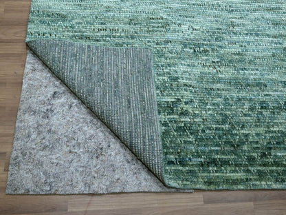Green 8'3" x 10'3" Modern and Contemporary Hand knotted Wool Rug - Sku: O076861