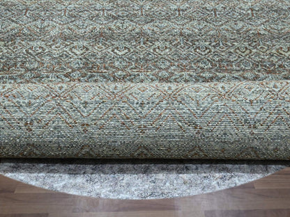 Modern / Contemporary hand-knotted wool rug in Gray, 7'11" x 7'11" — SKU O076866 (view 4)