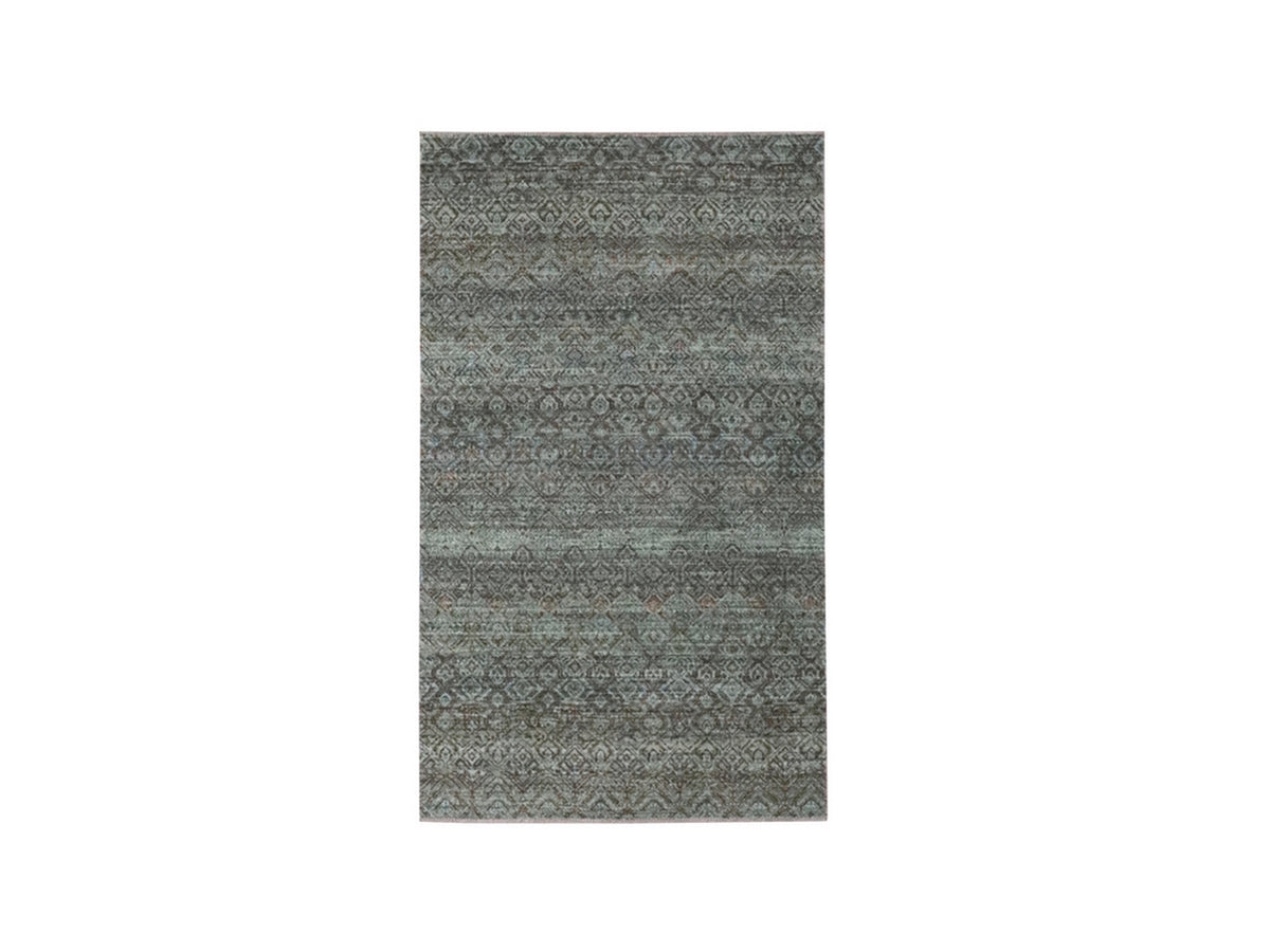 Modern / Contemporary hand-knotted wool rug in Gray, 3' x 5'1" — SKU O076869