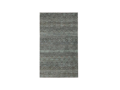 Modern / Contemporary hand-knotted wool rug in Gray, 3' x 5'1" — SKU O076869