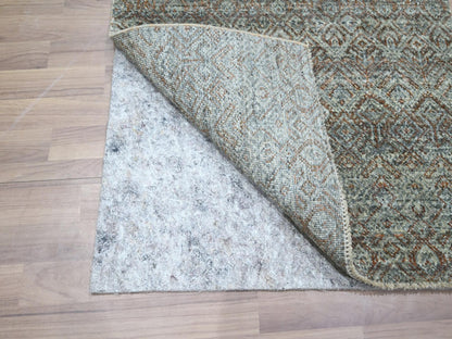 Modern / Contemporary hand-knotted wool runner in Gray, 2'7" x 6' — SKU O076873 (view 3)