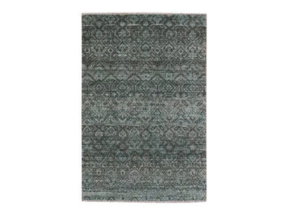 Modern / Contemporary hand-knotted wool rug in Gray, 2'1" x 3'1" — SKU O076890
