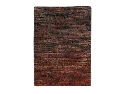 Brown 2'1" x 2'10" Modern and Contemporary Hand knotted Wool Rug - Sku: O076895