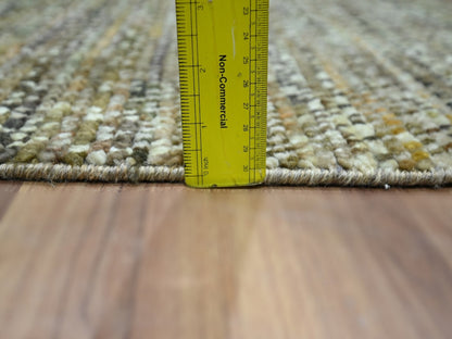Brown 2'0" x 3'1" Modern and Contemporary Hand knotted Wool Rug - Sku: O076897